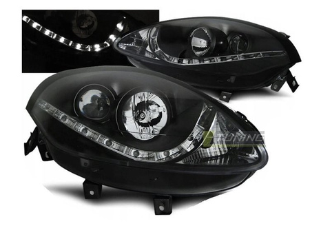 Fiat Bravo II nappali fekete led fényszórók