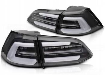 FEKETE LED lámpák VW GOLF 7 VII VARIANT-hoz