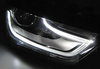 Fényszórók TRUE DRL FEKETE AUDI A4 B8 B8 12-1-hez