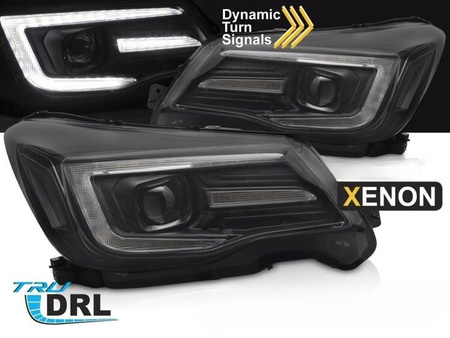 Fényszórók Subaru Forester IV 13-18 fekete xenon fényszóróhoz