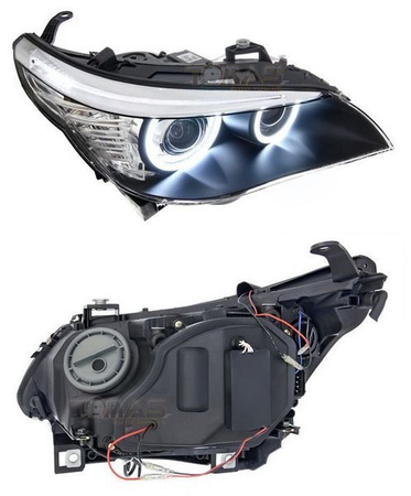 Fényszórók BMW E60/E61 FEKETE Xenon