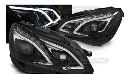 LÁMPÁK MERCEDES W212 13-16 FEKETE DRL FULL LED LIFT