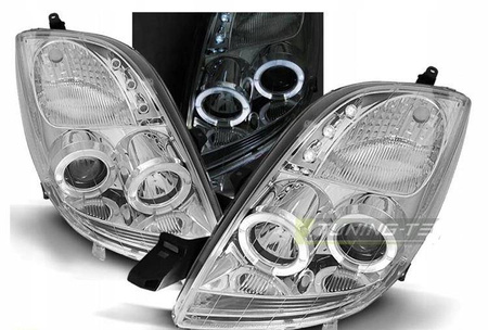 Fényszórók Toyota Yaris 06-09 ringi króm