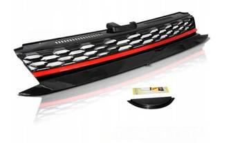 Első hűtőrács Vw Golf 7 VII 17- GTI Style Red Lift