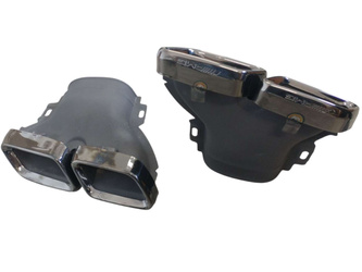 Kipufogó hangtompító végek Mercedes W213, GLC X253 fekete