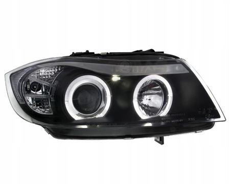 BMW E90/E91 fényszórók BLACK RINGI