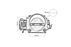 TurboWorks Toyota 1JZ 2JZ 90mm-es fojtószeleptest