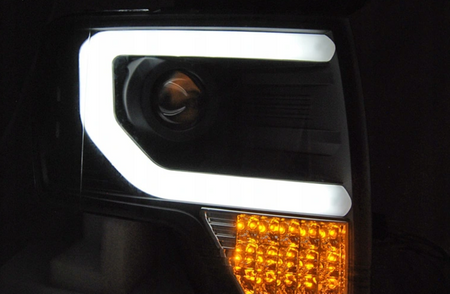 Első lámpák Ford F150 Mk12 08-14 Fekete ledes lámpák