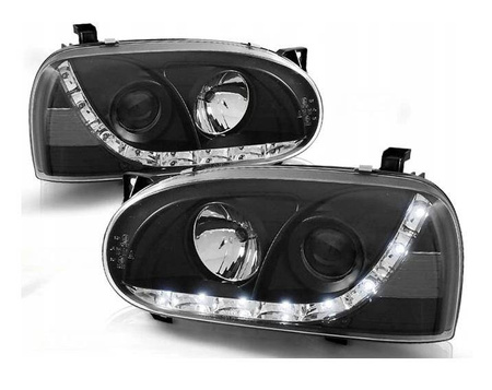 VW Golf III BLACK DAYLIGHT fényszórók