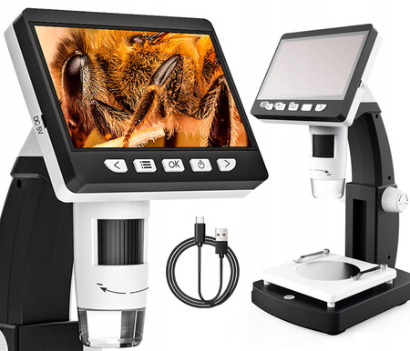 Digitális mikroszkóp 1000x LCD IPS 1080P kijelző