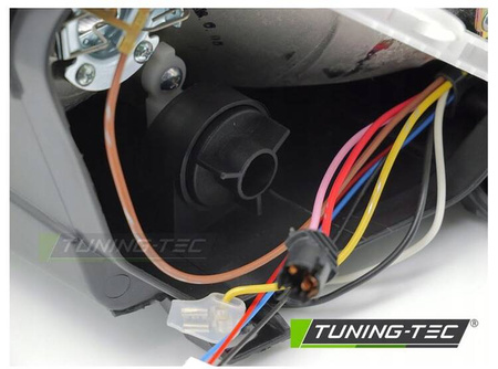 Bal oldali fényszóró lámpa fekete Skoda Fabia 00-07