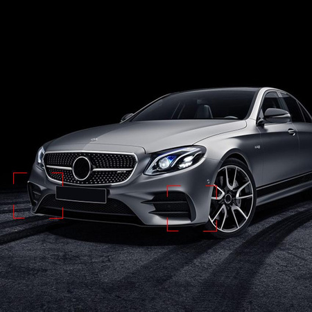 Mercedes W213 16-19 AMG AMG oldalsó lökhárító spoilerek