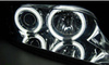 Bmw Z3 fényszórók 96-02 ringi ccfl króm