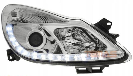 Fényszórók Opel Corsa D krómozott nappali fényszóró
