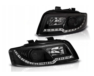Fényszórók Audi A4 B6 00-04 Led cső fekete