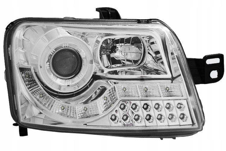 Fiat Panda II fényszórók krómozott nappali fényszórók Fiat Panda II Chrome dayl