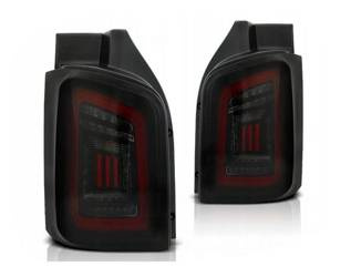 Vw T5 04.03-15 füst fekete piros led lámpák