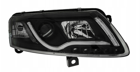 AUDI A6 C6 C6 Fekete csöves LED fényszórók