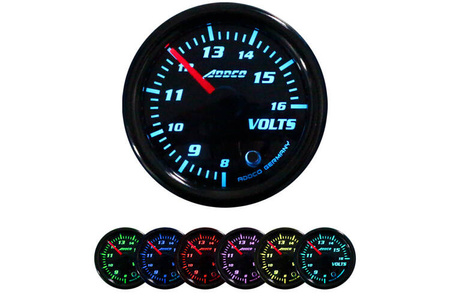 ADDCO 52mm óra - feszültségmérő