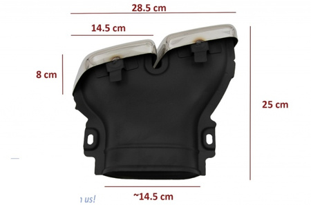 Kipufogó hangtompító végek Mercedes W213, GLC X253 króm