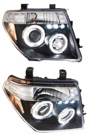 Fényszórók Nissan Navara III CHROM RINGI