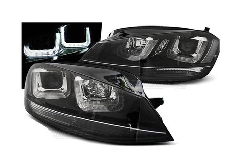 Fényszórók Vw Golf VII 7 12-17 fekete led drl