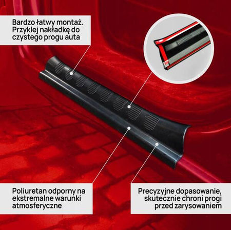 Védőburkolatok küszöbökhöz, küszöblécek RENAULT MASTER-hez 1998-2010 | ABS