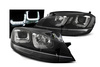 Fényszórók Vw Golf VII 7 12-17 fekete led drl
