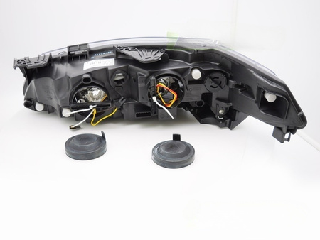 Fekete jobb oldali fényszóró Renault Laguna II-hez