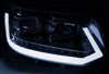Fényszórók új VW T5 10-15 LED TUBE CHROME T6 LOOK DRL LIFT