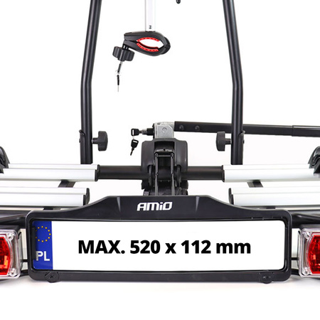 Horgos kerékpártartó - E-Bike - 2 kerékpár TBC-02/2