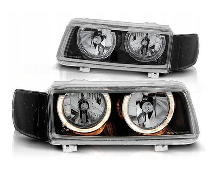 VW Passat B4 BLACK RINGI fényszórók