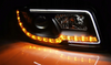 Fényszórók Audi A4 B6 00-04 Led cső fekete