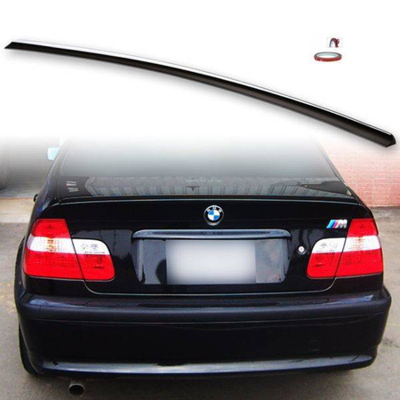 SPOILER BMW E46 98-05 4D LOOK M3 FÉNYES FEKETE