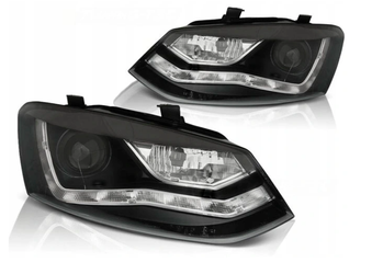 Fényszórók Vw Polo 6r 09-14 fekete led