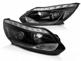 LED FÉNYSZÓRÓK FEKETE FORD FOCUS 3 MK3 11-14