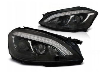 Lámpák Mercedes W221 S-osztály 05-09 Fekete Led Afs