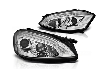 Lámpák Mercedes W221 S-osztály 05-09 króm Led Afs