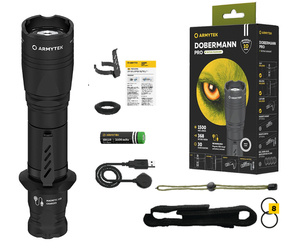 Lámpás Armytek Dobermann Pro mágnes USB