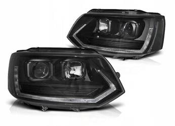 Vw T5 lámpák 10-15 led cső fekete t6 megjelenés drl lift