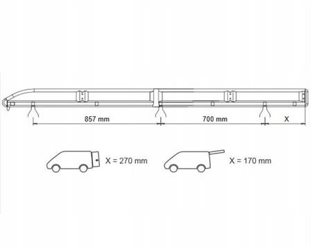 Citroen Berlingo II L1 csomagtér-tetőplatform