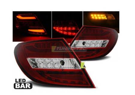 Lámpák Mercedes C-osztály szedán W204 07-10 Led Bar Rw