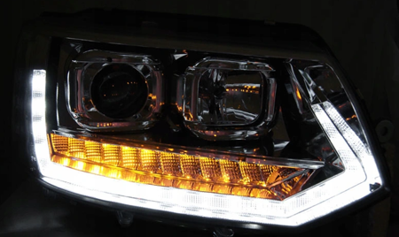 Lámpák Vw T5 2010-2015 Led cső krómozott T6 Look Dts