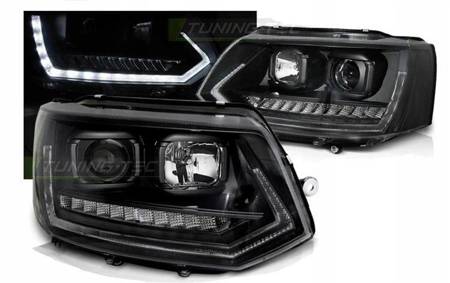 Lámpák Vw T5 2010-2015 led cső fekete t6 megjelenés dts