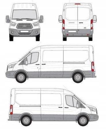 Tetőcsomagtartó platform Ford Transit L3H2 OD 2014-