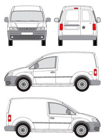 VW Caddy 2007-2011 rövid tetőplatform VW Caddy 2007-2011 rövid