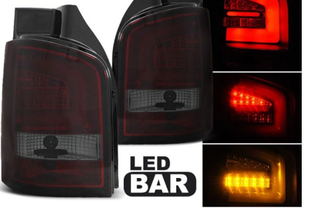 VW T5 LED LÁMPÁK 04.10-15 PIROS FÜST LED SÁV