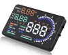 Kijelző projektor LED LCD HUD OBD2 5.5 CLOCKS